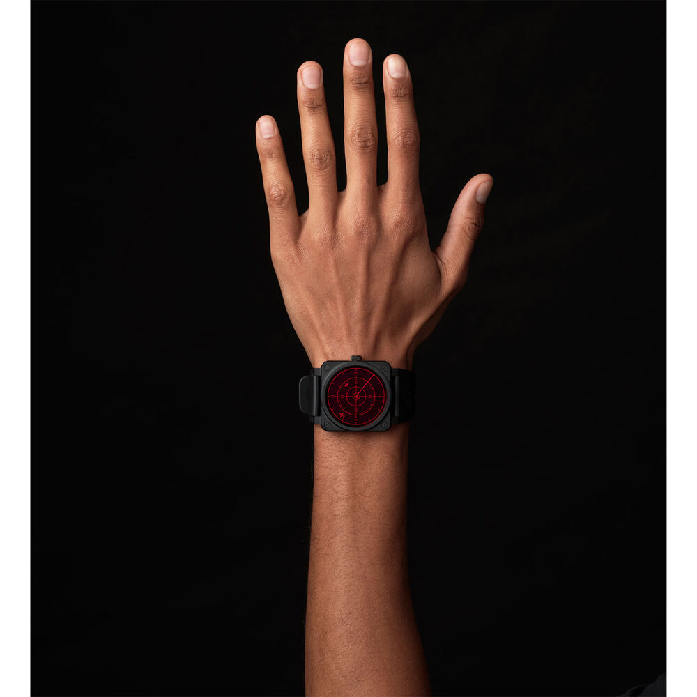 Bell & Ross BR03-92 Limited Edition Red Radar Black Ceramic Case Bracelet Watch