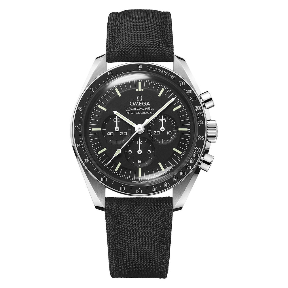 OMEGA Speedmaster Moonwatch 42mm Calibre 3861 Dial Chronograph Nylon Watch image number 0