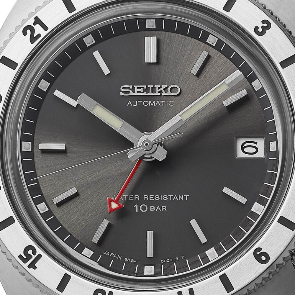 Seiko Prospex 'Navigator Timer' Limited Edition Mechanical GMT 38.5mm Grey Dial Watch