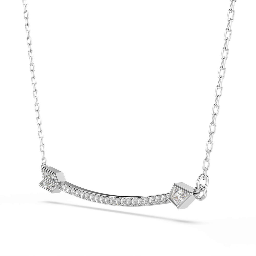 Swarovski Idyllia Crystals & Cubic Zirconia Rhodium Plated Arrow Pendant