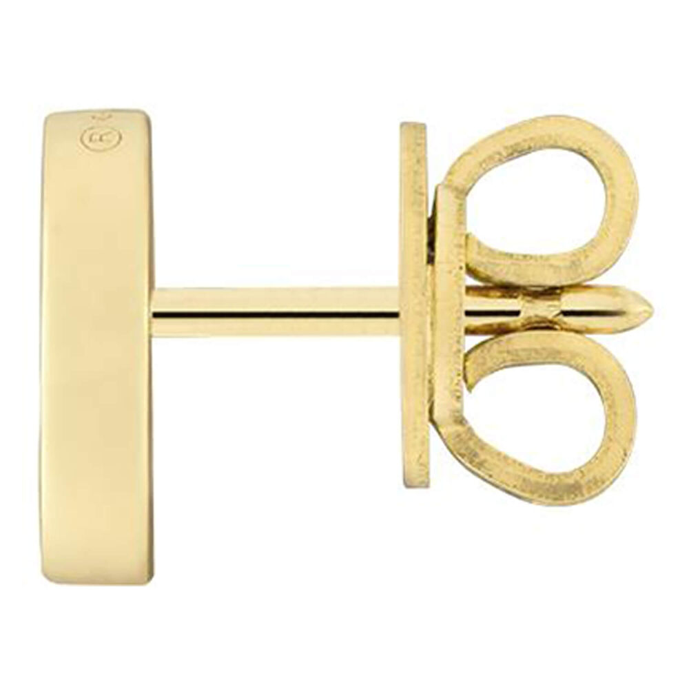 Gucci Interlocking 18ct Yellow Gold Stud Earrings