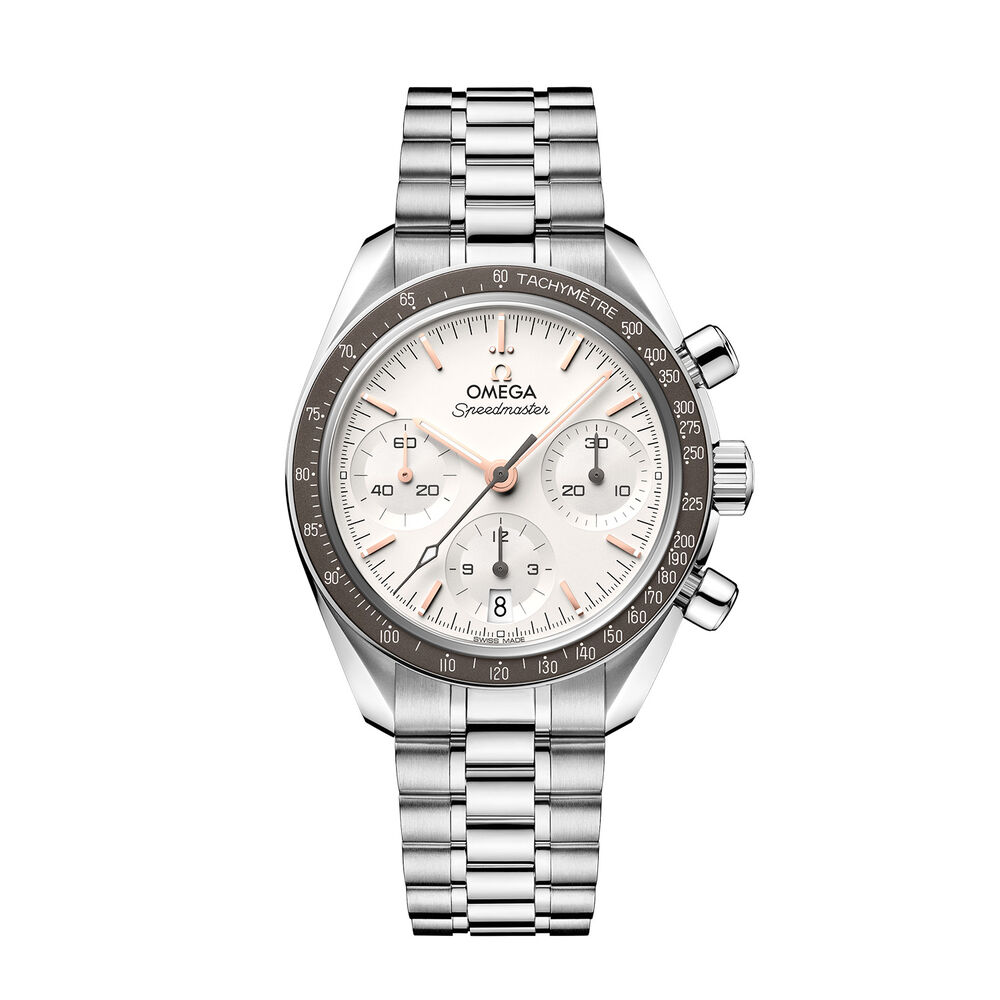 OMEGA Speedmaster 38mm Silver Dial Steel Bracelet Watch