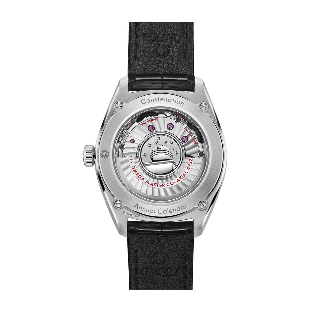Omega Constellation Globemaster Black Dial Mens Black Strap Watch image number 1