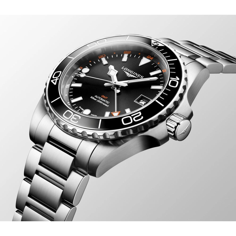 Longines Diving Hydroconquest 41mm Sunray Black Dial Stainless Steel & Ceramic Case Watch image number 1