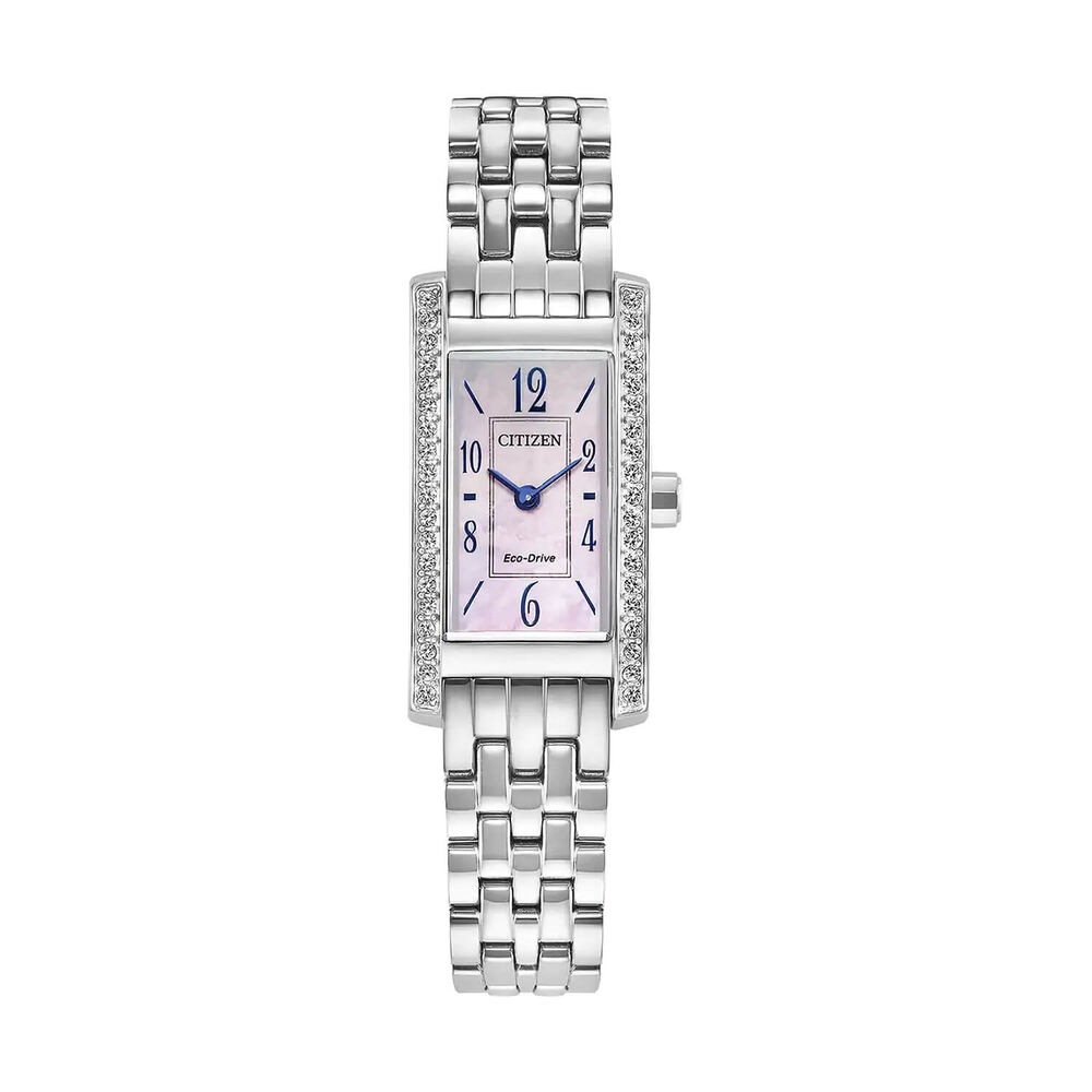 Citizen Petite Palidoro 28x14mm Pink Mother of Pearl Dial Steel Bracelet Watch