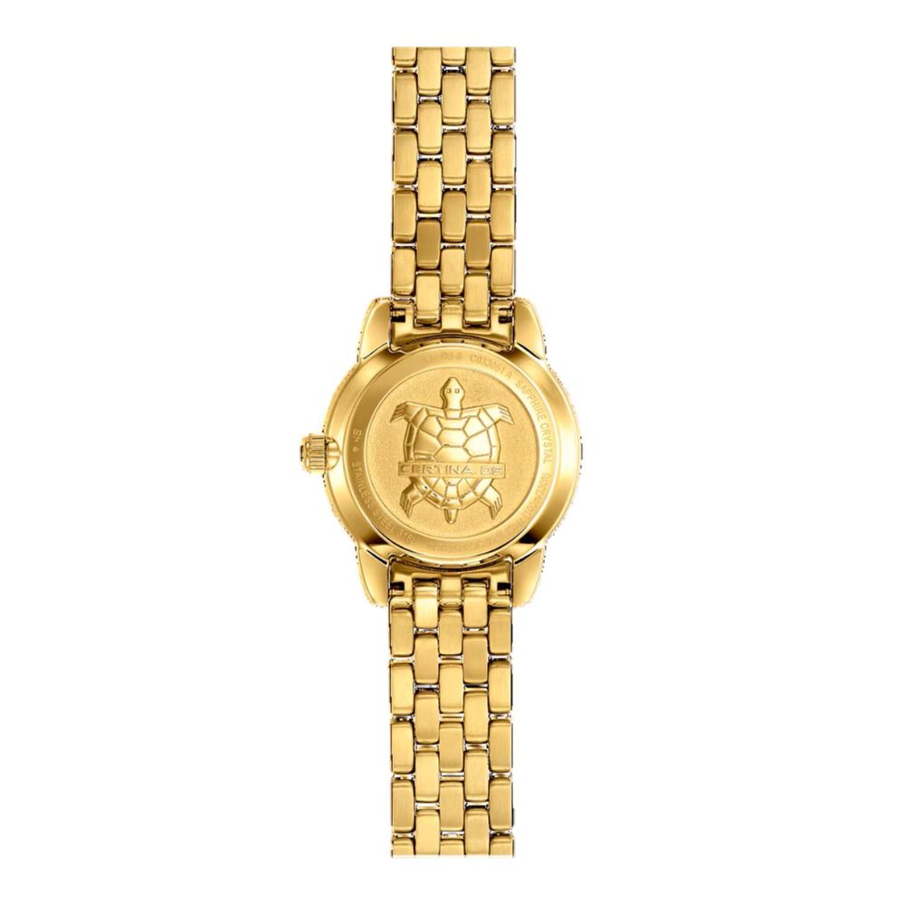 Certina DS-8 Lady 27mm Mother of Pearl Dial Gold Tone Steel Bracelet Watch image number 1