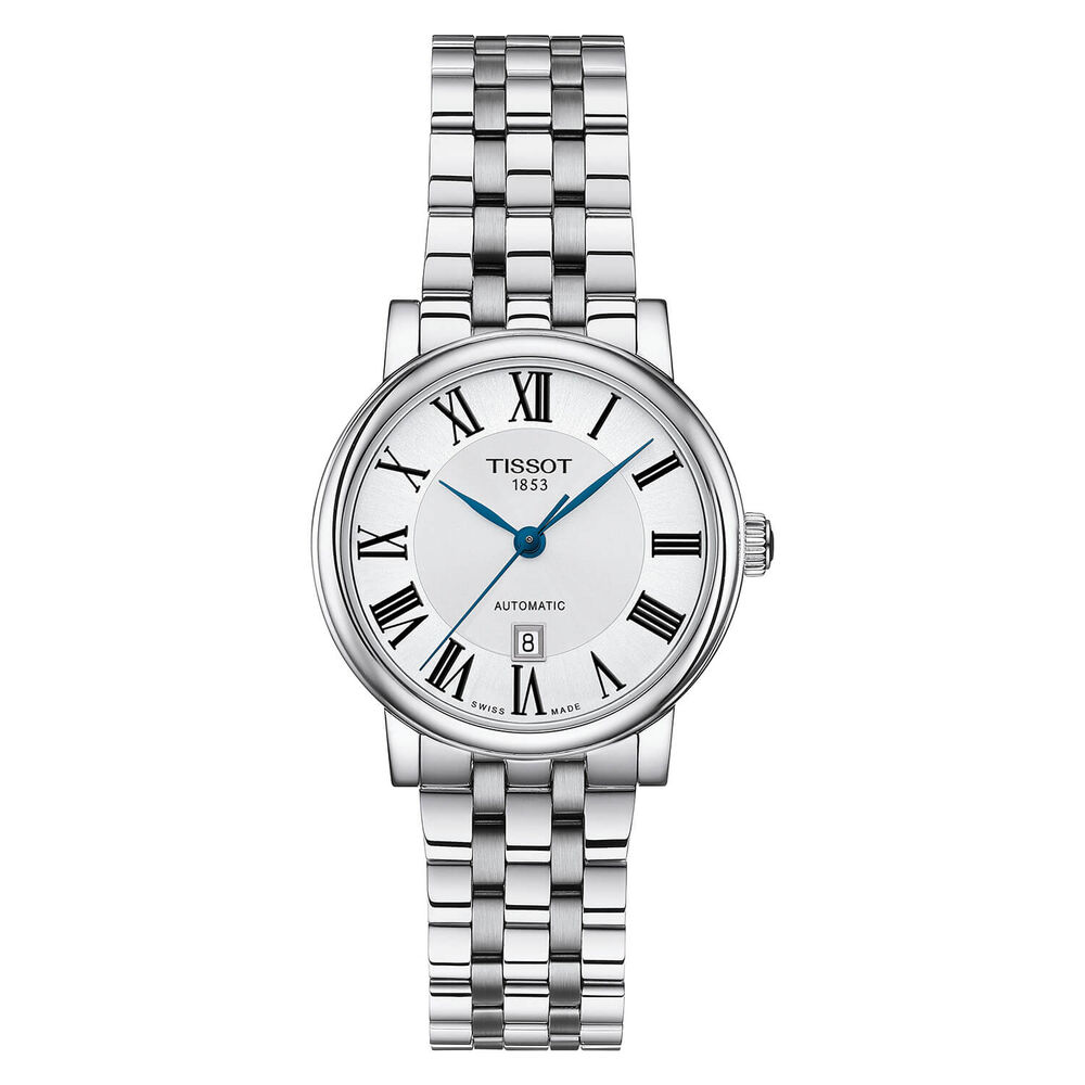 Tissot Carson Premium Automatic 30mm Silver Dial Steel Bracelet Watch