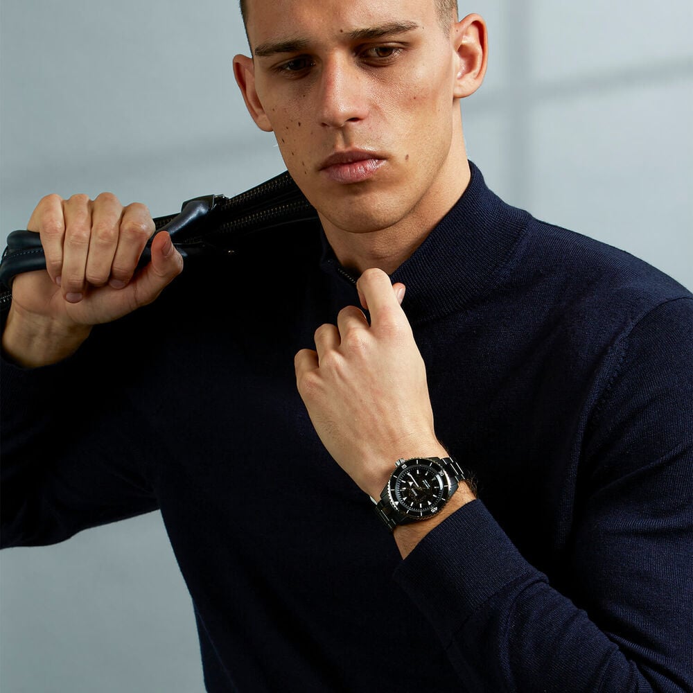 Pre-Owned Rado Captain Cook 43mm Skeleton Dial Ceramic Bracelet Watch image number 4