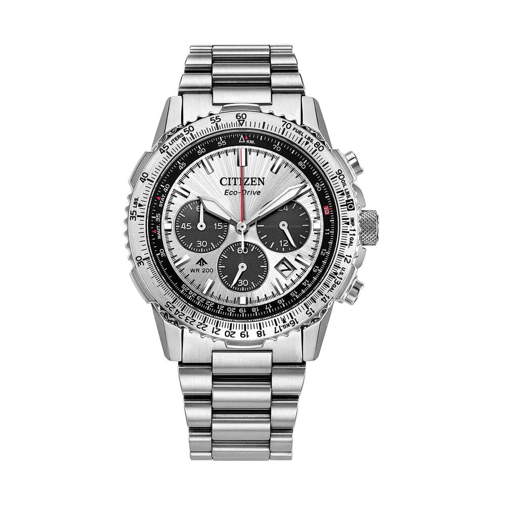 Citizen Promaster Air Navihawk 40mm Silver Dial Stainless Steel Bracelet Watch image number 0