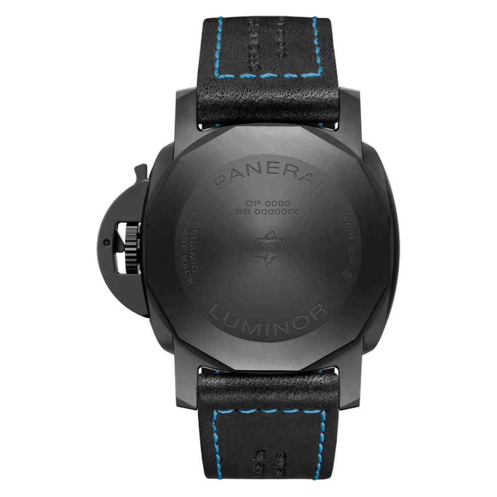 Panerai Luminor 44mm GMT Black Dial Strap Watch image number 1