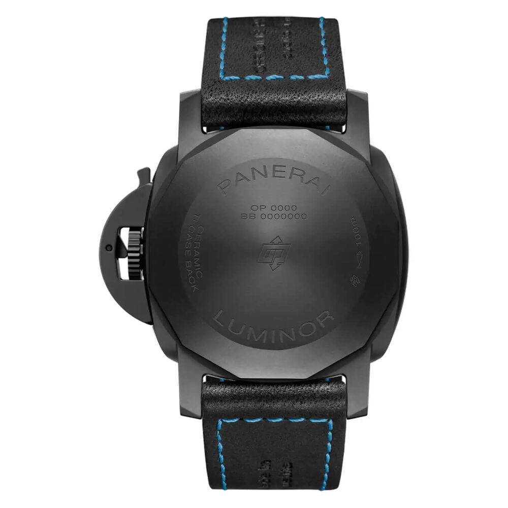 Panerai Luminor 44mm GMT Black Dial Strap Watch