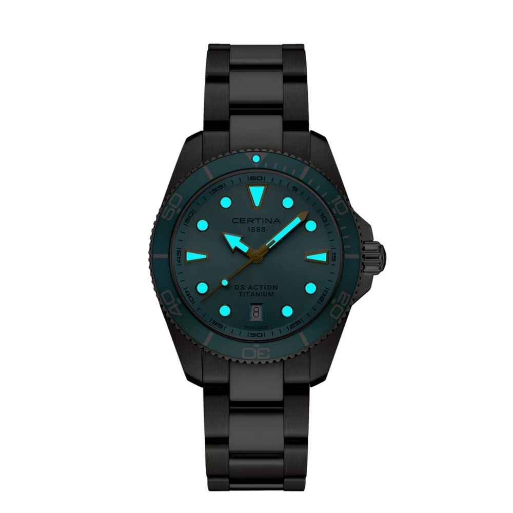 Certina DS Action 40mm Light Blue Dial Titanium Bracelet Watch
