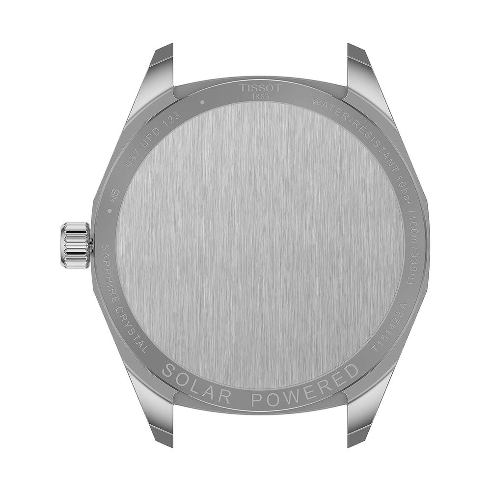 Tissot PRC 100 Solar 39mm Silver Dial Steel Bracelet Watch image number 4