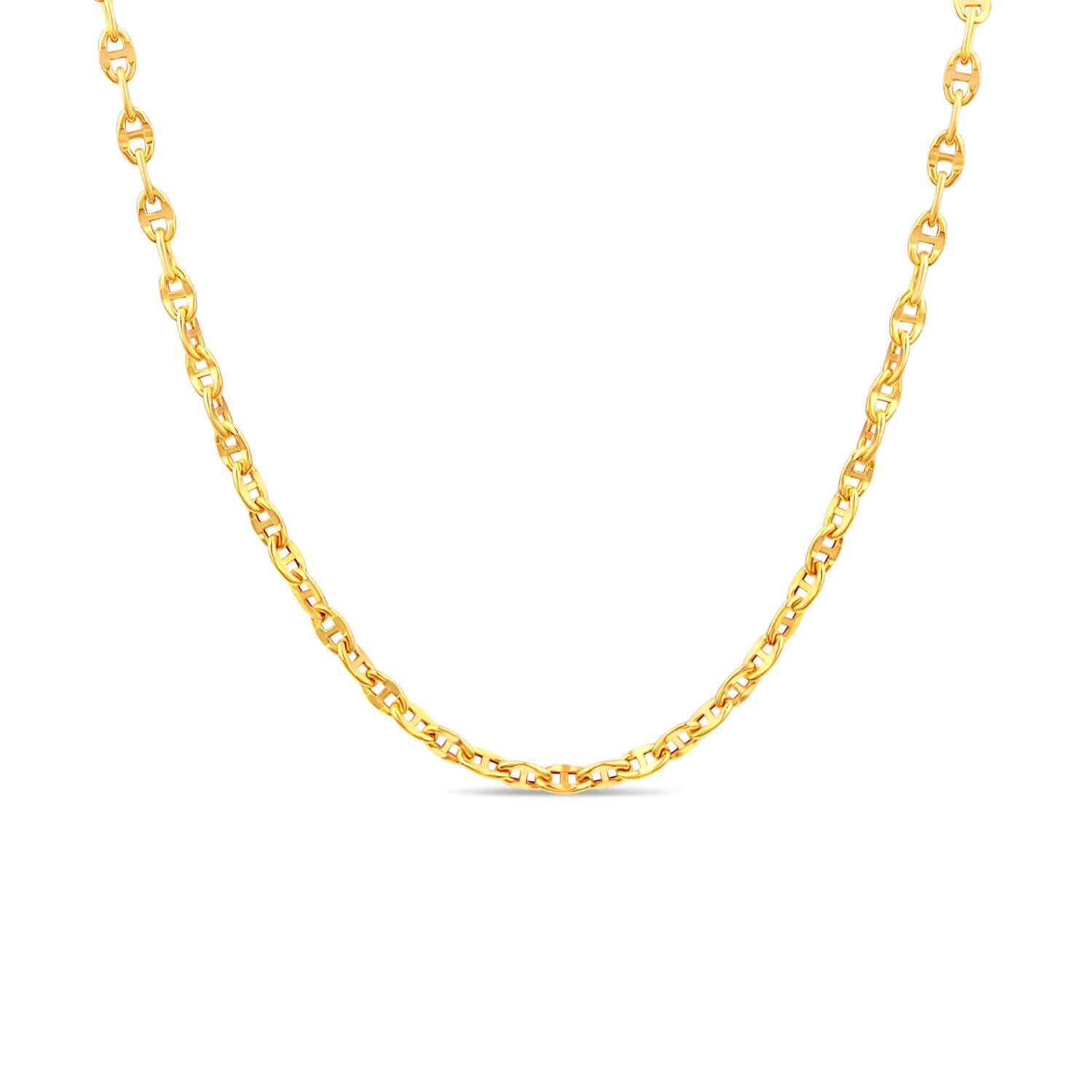 9ct Yellow Gold Gucci Style Link 16 Chain Necklace