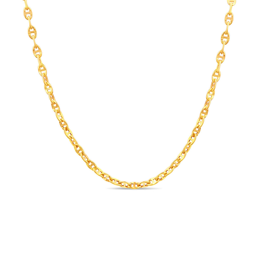 9ct Yellow Gold V-Small Belcher 22' Link Necklet