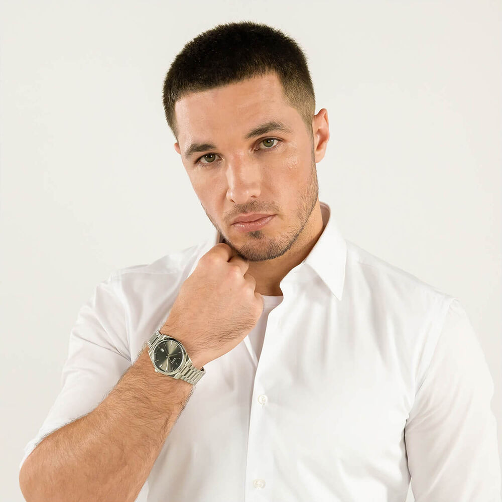 BOSS Cheswick 40mm Black Dial Stainless Steel Bracelet Watch image number 4