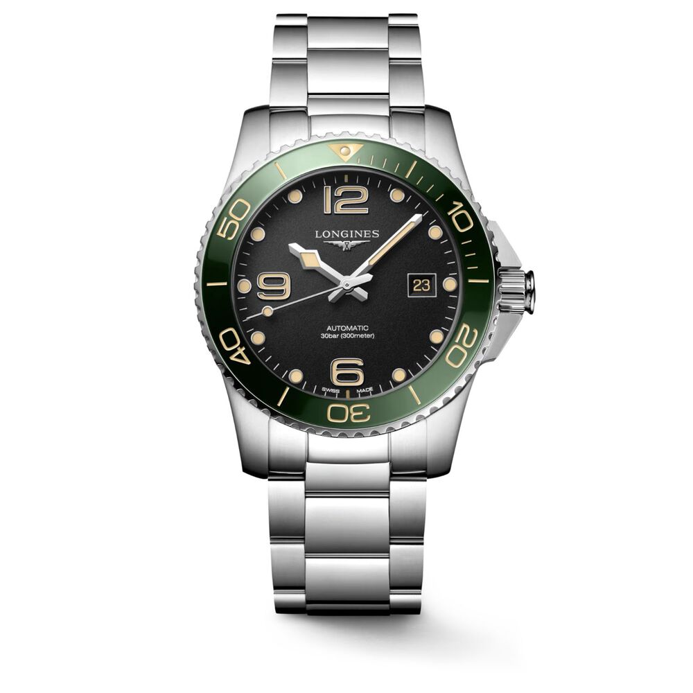 Longines Hydroconquest 41mm Black Dial Stainless Steel & Ceramic Case Mens Watch image number 0