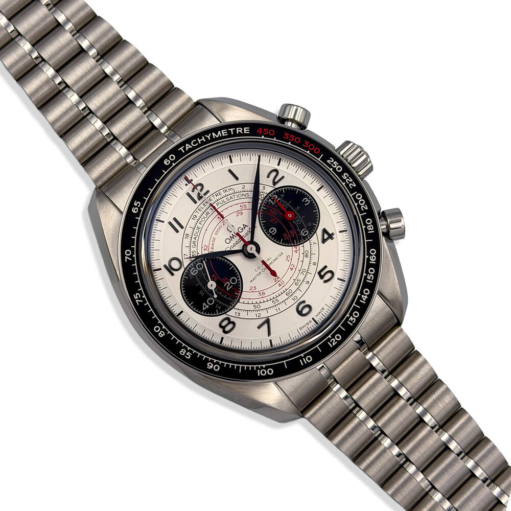 Pre-Owned OMEGA Speedmaster Chronoscope 43mm Silver Dial Steel Bracelet Watch