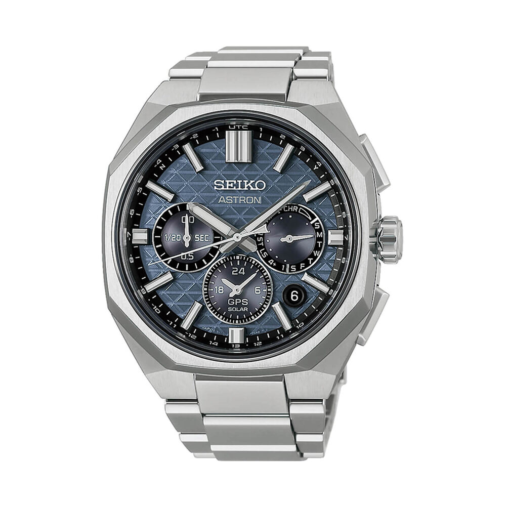 Seiko Astron 'Tesselate' 5X63 Nebula Grey Dial Titanium Bracelet Watch