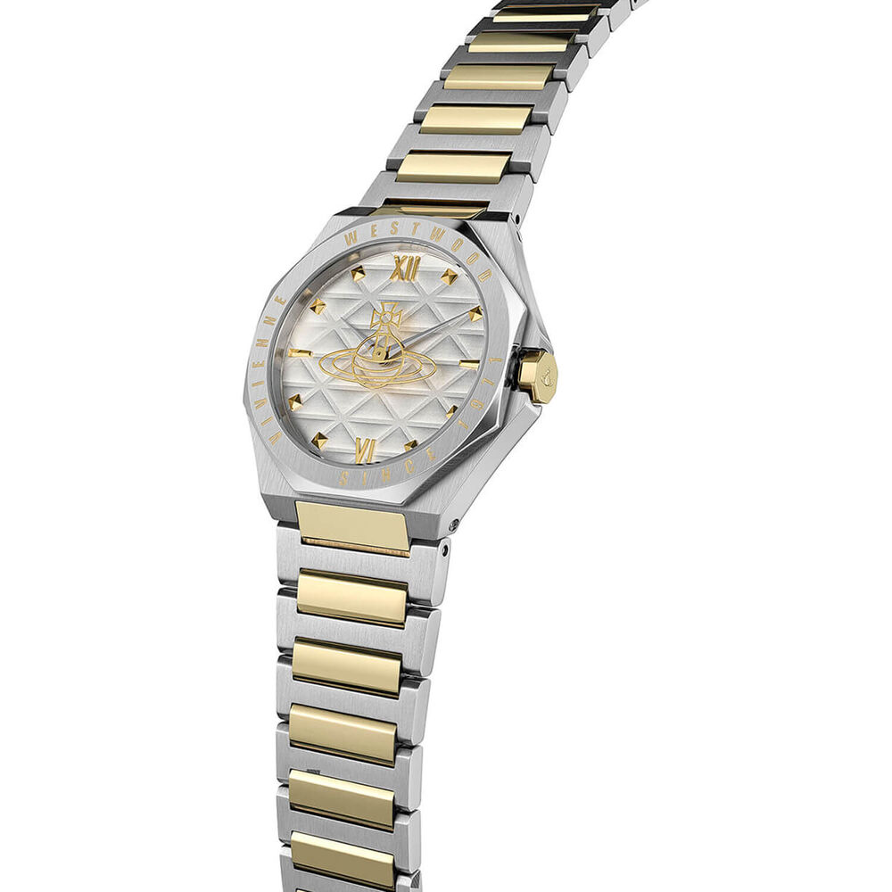 Vivienne Westwood The Aldgate 35mm Grey Dial Two Tone Steel Bracelet Watch