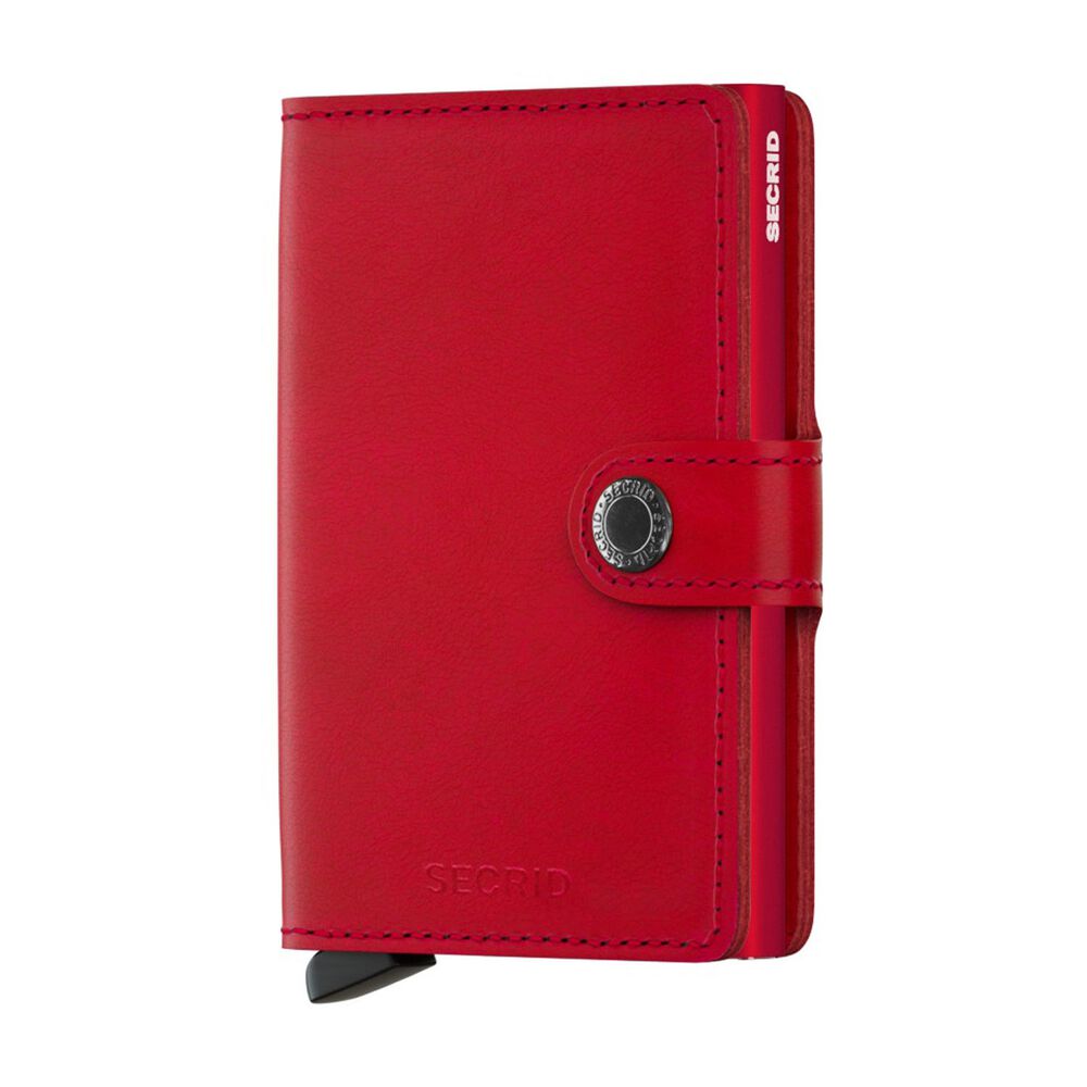 Secrid Red Leather Miniwallet image number 0