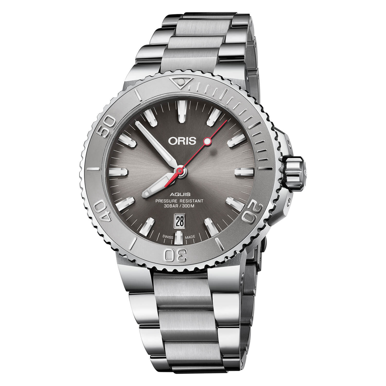 Oris aquis on sale date relief red