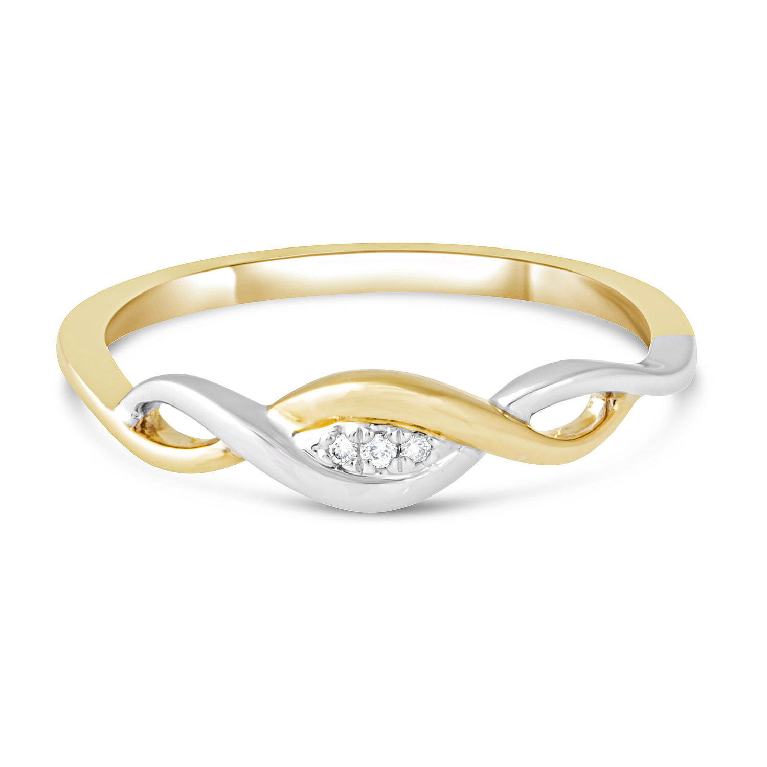 Two tone infinity discount ring