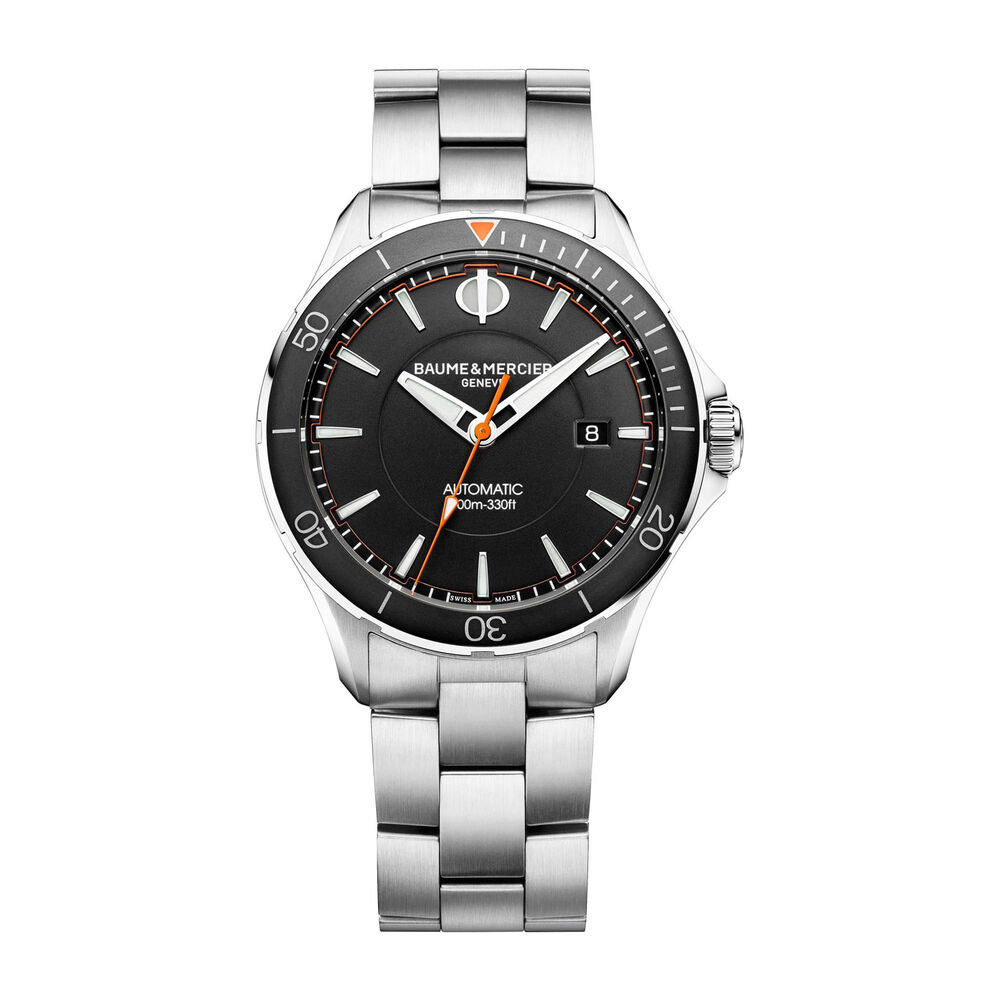 Baume & Mercier Clifton Club Black Dial Steel Men's Watch image number 0