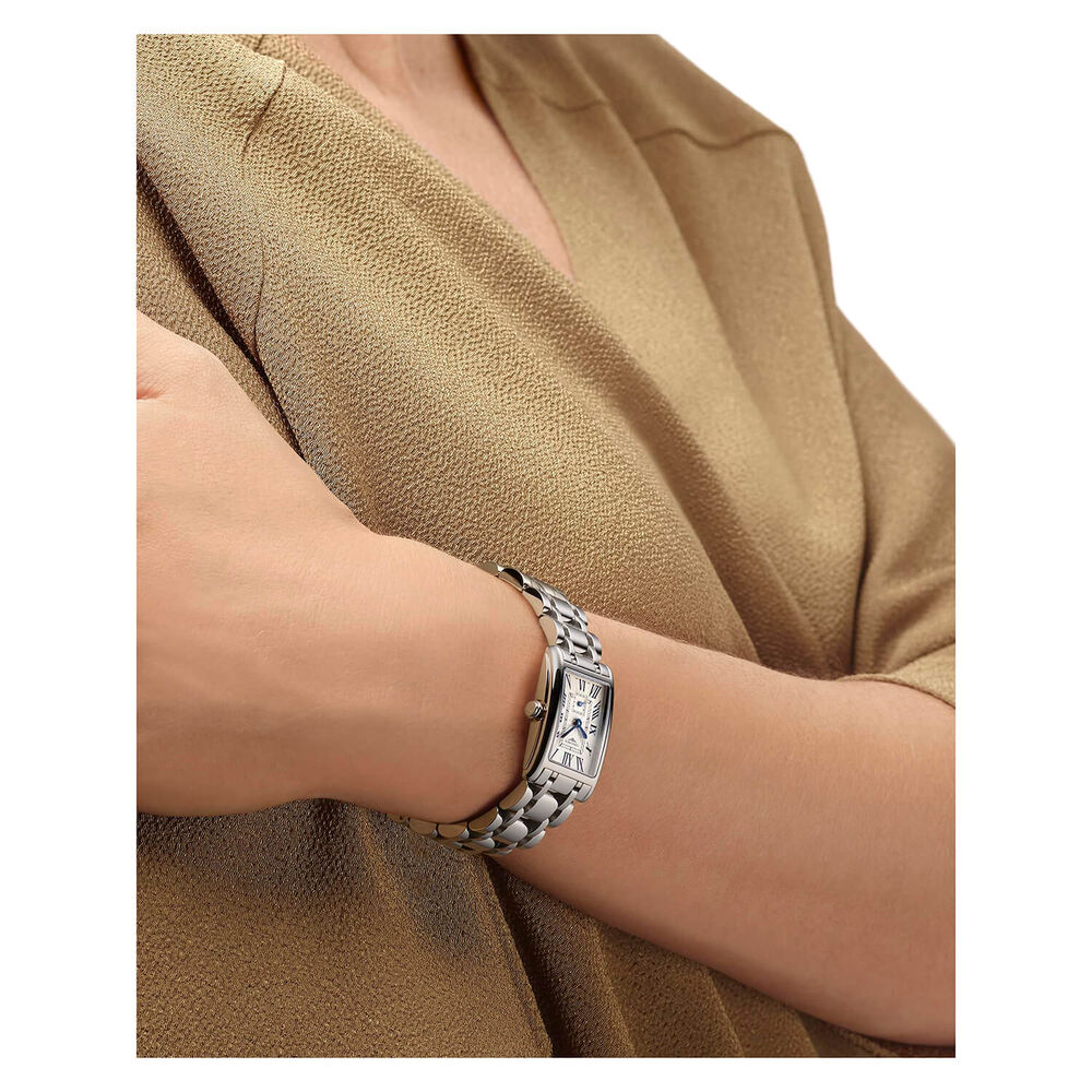 Longines Elegance DolceVita Silver Dial Steel Case Bracelet Watch