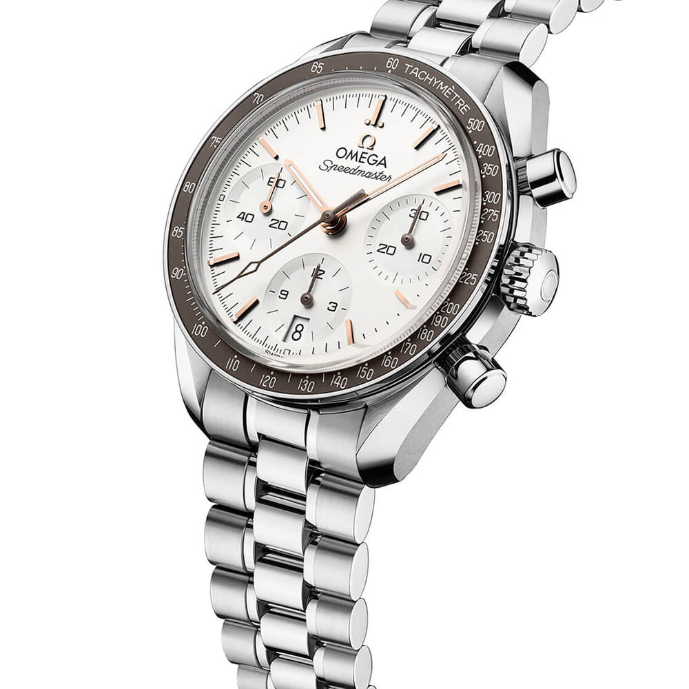OMEGA Speedmaster 38mm Silver Dial Steel Bracelet Watch