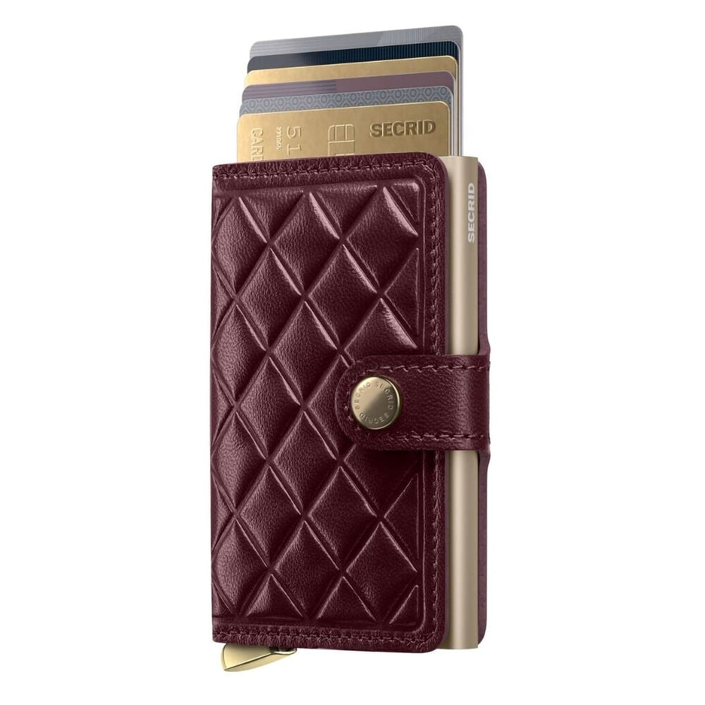 Secrid Emboss Diamond Bordeaux Miniwallet image number 1