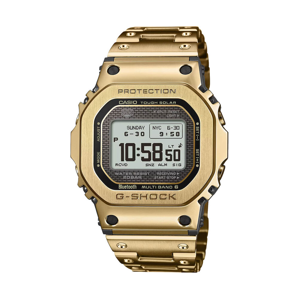 G-SHOCK Full Metal 5000 Series 49.3mm Black Dial & Gold Ion Plated Steel Bracelet Watch