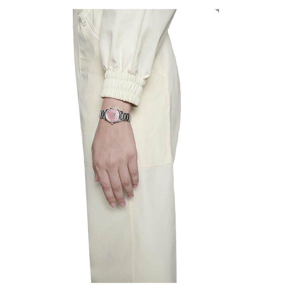 Gucci G-Timeless Pink Mother of Pearl Dial 27mm Ladies Watch image number 3
