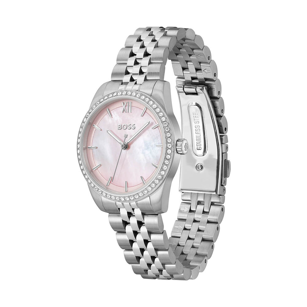 BOSS Graceful 32mm Pink Mother of Pearl Dial Steel Bracelet Watch