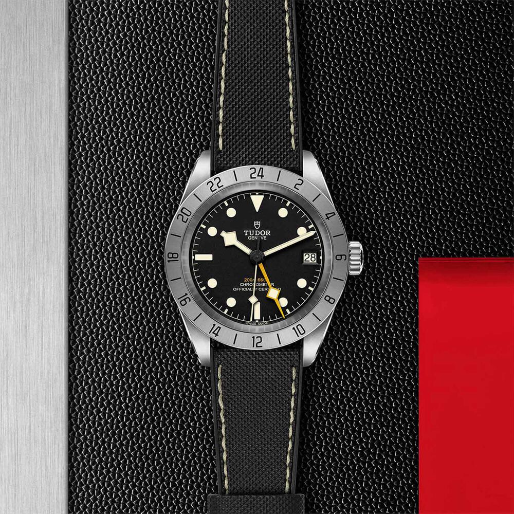 Tudor Black Bay Pro 39mm Automatic Steel Case Black Dial Rubber Strap Watch image number 3