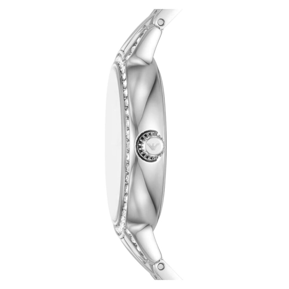 Emporio Armani Cleo 32mm Cubic Zirconia MOP Dial Bracelet Watch