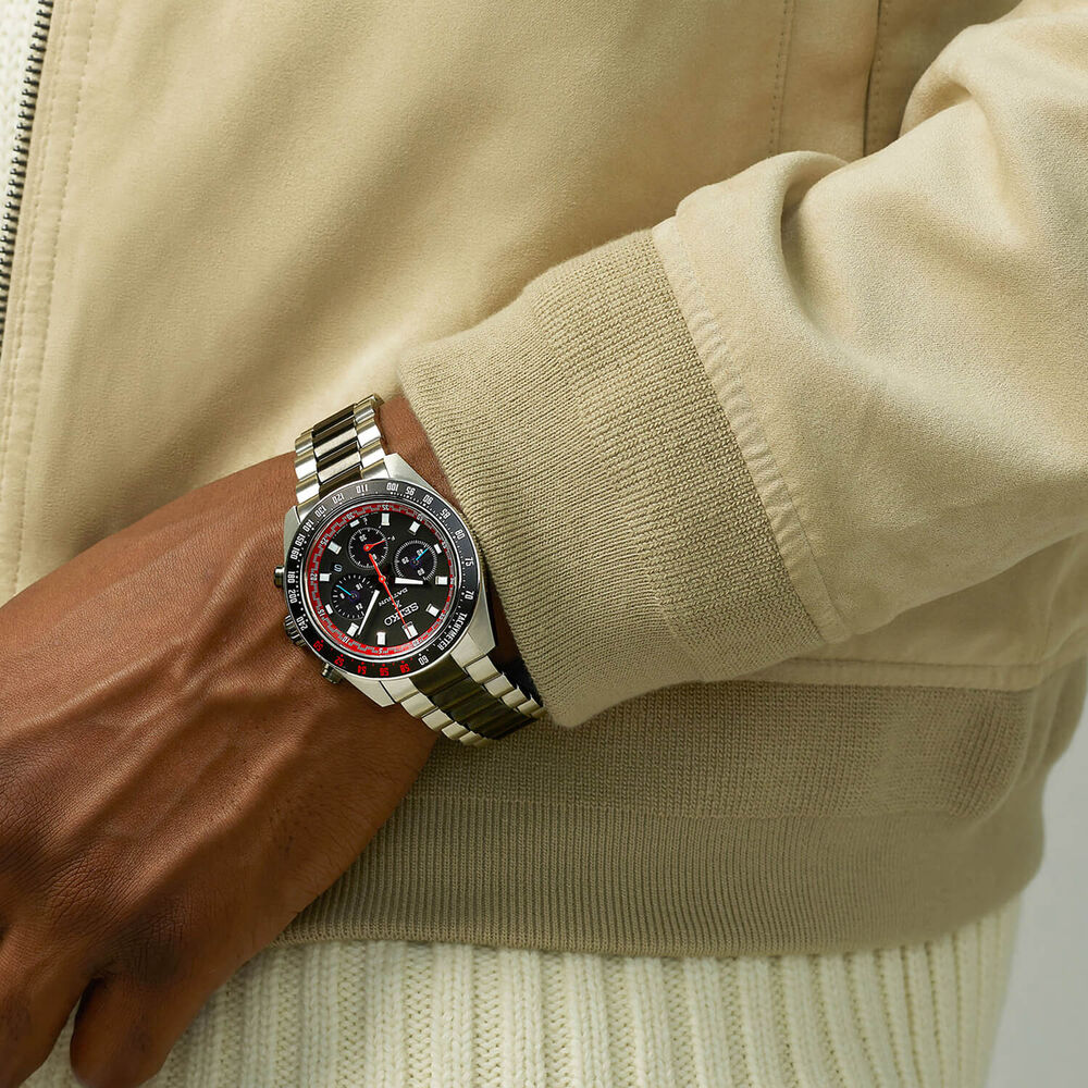 Seiko Prospex Solar Speedtimer x DATSUN Fairlady Z Limited Edition 41.4mm Dial Bracelet Watch image number 9