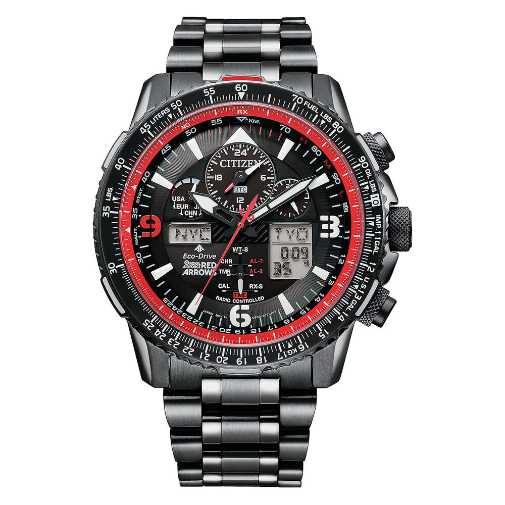Citizen Eco-Drive Limited Edition Red Arrows Skyhawk A.T 46mm PVD Case Watch image number 0