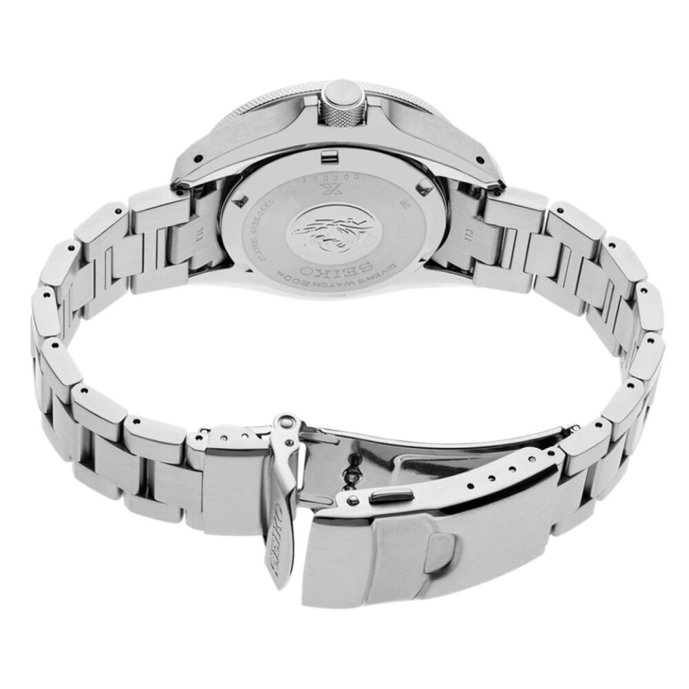 Seiko Prospex 4R Red 'Shog-urai' Divers 41.7mm Dial Steel Bracelet Watch image number 6