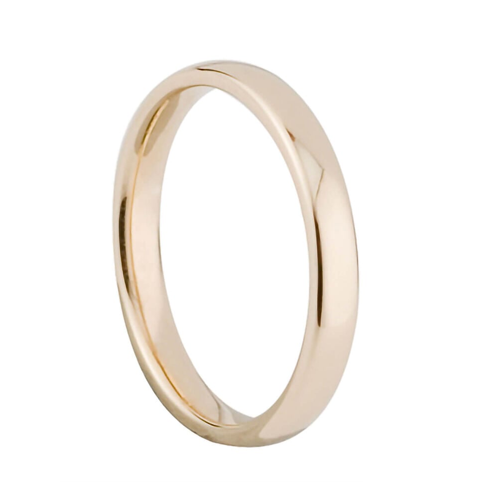 Ladies' 9ct gold 3mm superior court wedding ring image number 0