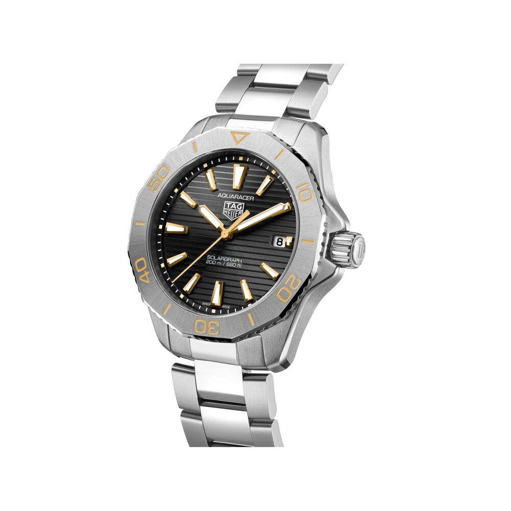 TAG Heuer Aquaracer Professional 200 Solargraph UK Limited Edition 40mm Steel Bracelet Watch