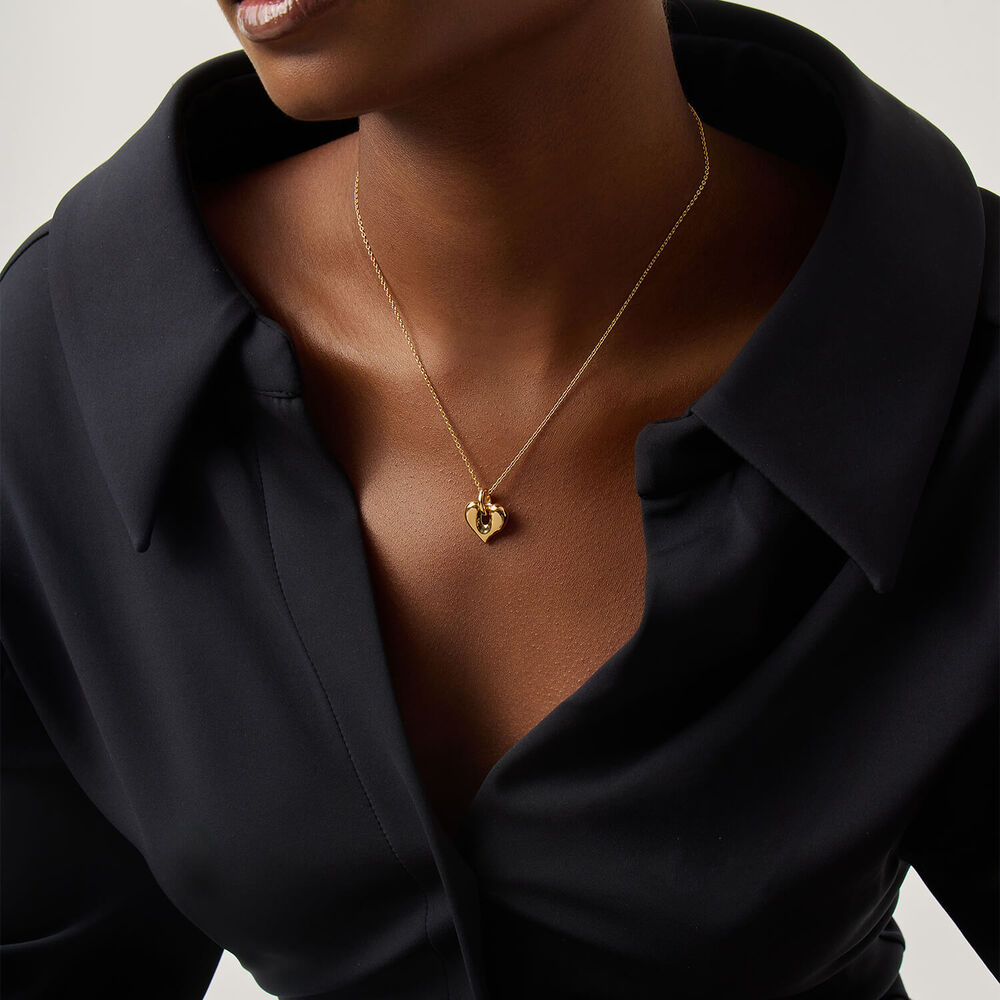 Missoma 18ct Gold Plated Brass Molten Heart Pendant Necklace