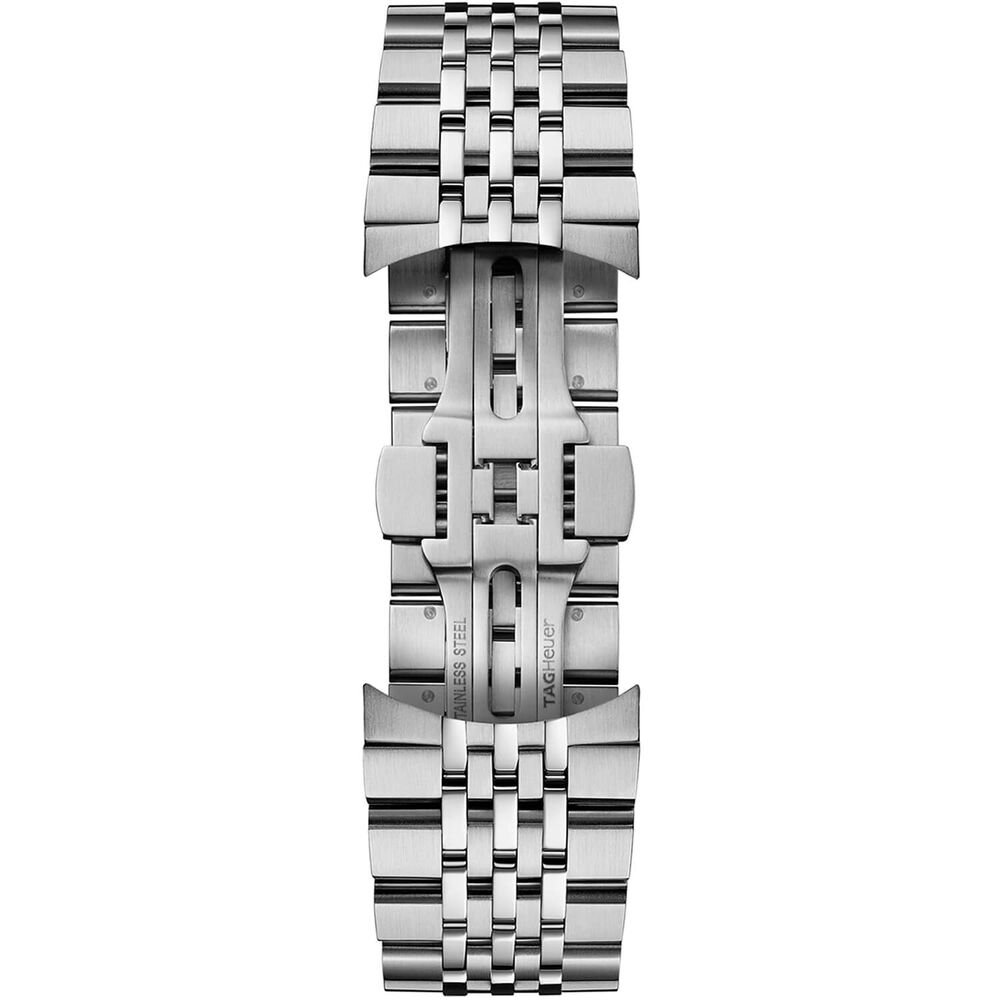 TAG Heuer Carrera Chronograph 39mm Blue Dial Steel Bracelet Watch image number 6