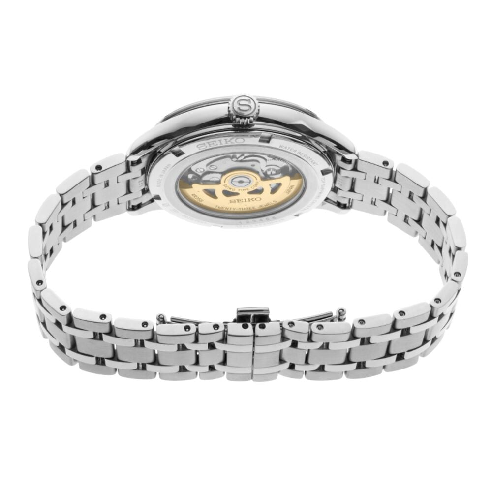 Seiko Presage 'Japanese Zen Gardens' 41.8mm Fern Green Dial Steel Bracelet Watch image number 3