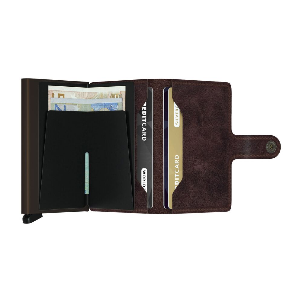 Secrid Vintage Chocolate Leather Miniwallet image number 2