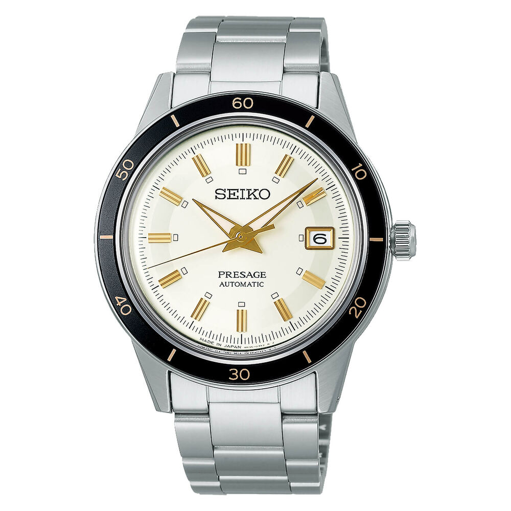 Seiko Presage Style 60s  White Dial Bracelet Watch