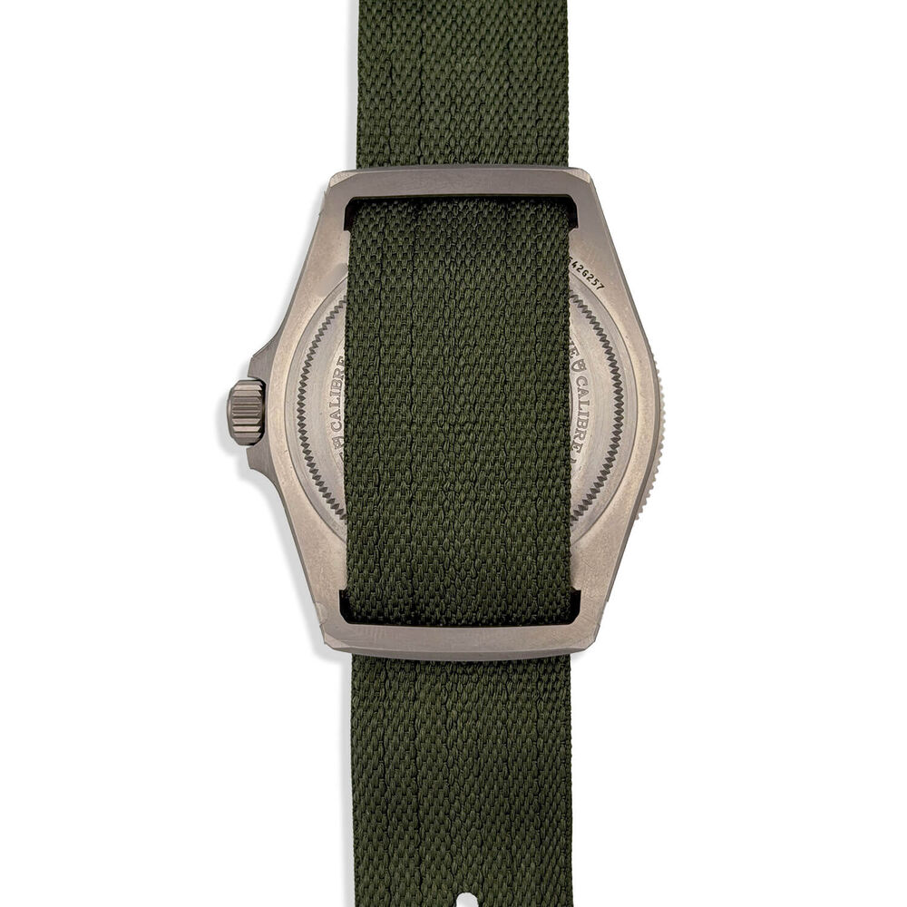 Pre-Owned TUDOR Pelagos FXD GMT 42mm Matte Black Dial Green Fabric Strap Watch image number 3