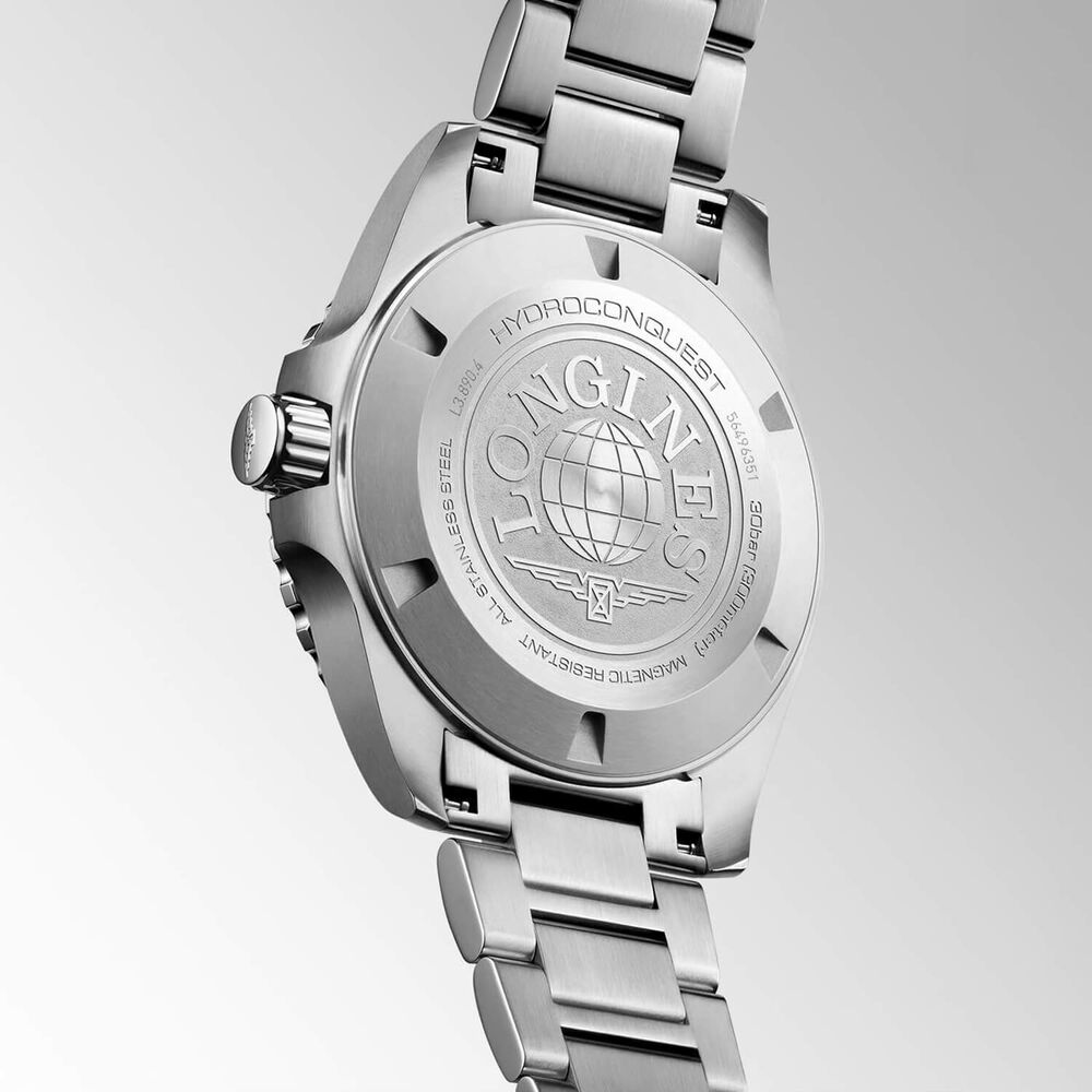 Longines Hydroconquest GMT 43mm Blue Dial Steel Bracelet Watch image number 4
