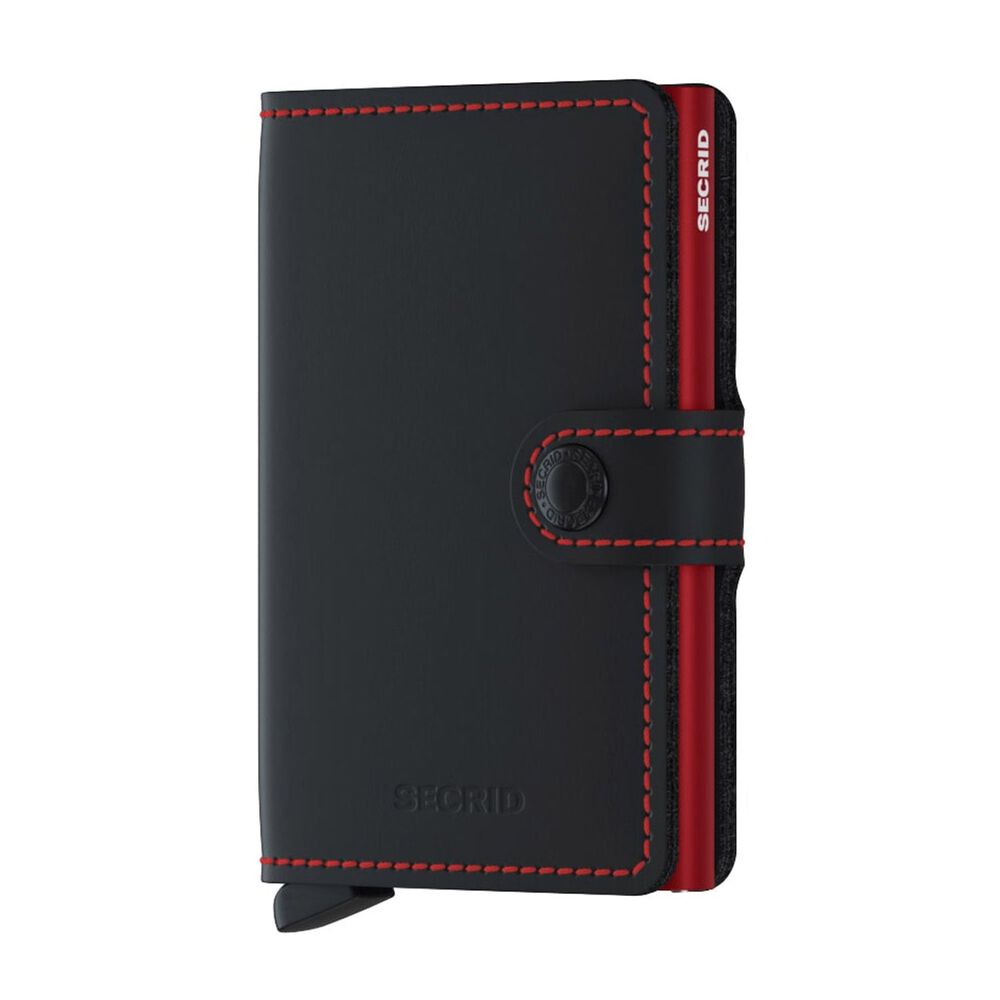 Secrid Matte Black & Red Miniwallet image number 0