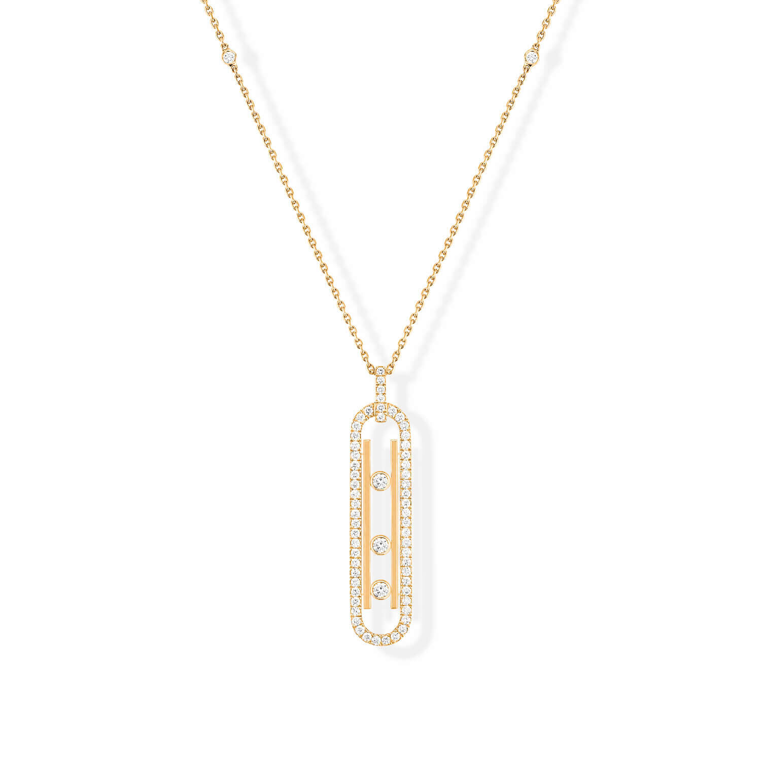 Messika Move 10th Yellow Gold 0.74ct Diamond Necklace
